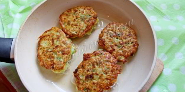 оладьи из кабачка и цветной капусты