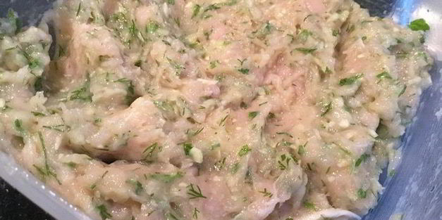 оладьи из кабачков и курицы