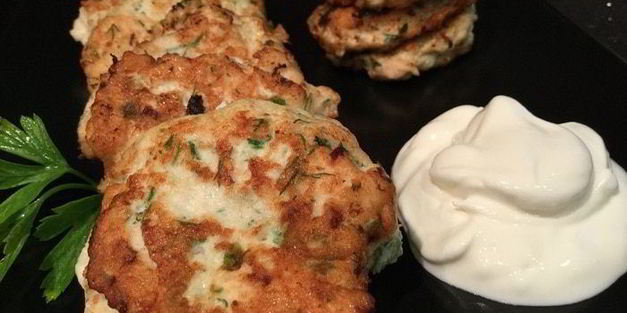 оладьи из кабачков и курицы