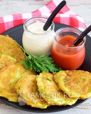 Оладьи из кабачков на кефире
