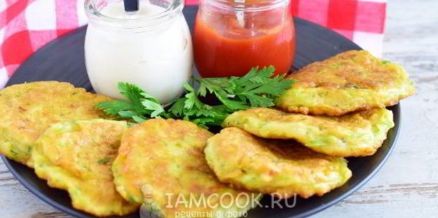 оладьи из кабачков на кефире