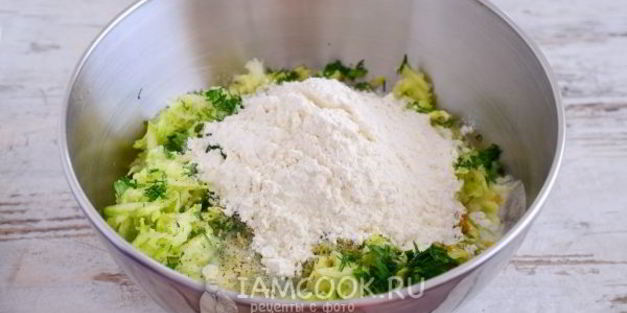 оладьи из кабачков на кефире