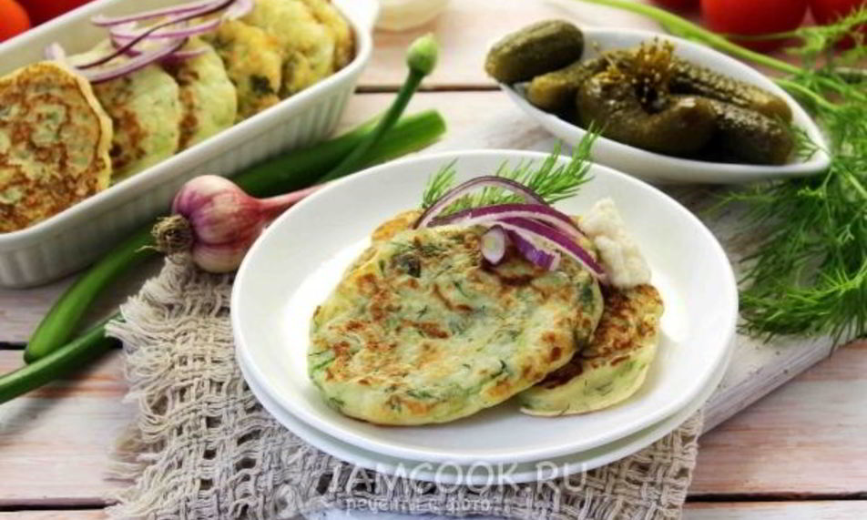 Рецепт оладьи из кабачков на простокваше