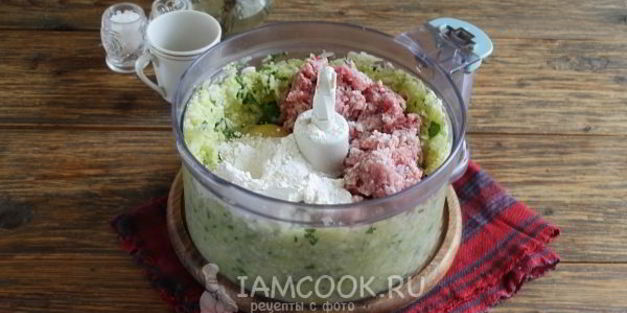 оладьи из кабачков с фаршем