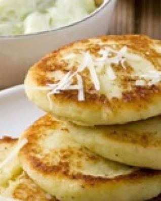 Оладьи из кабачков с картофелем