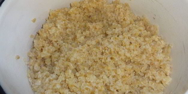 оладьи из кабачков с кашей и орехами