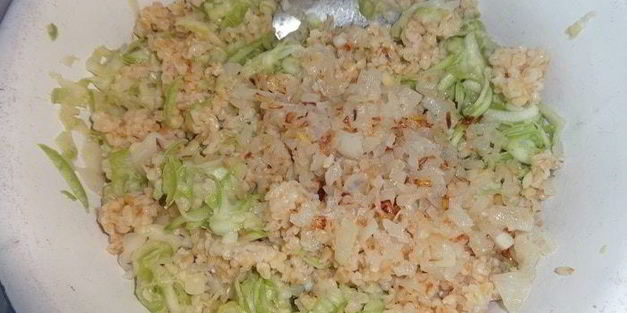 оладьи из кабачков с кашей и орехами