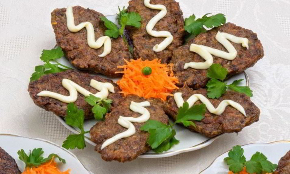 Рецепт оладьи из печени с морковью