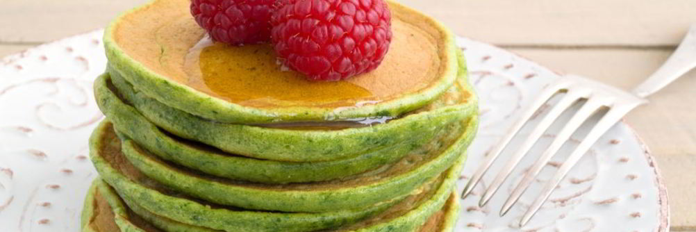 Оладьи из шпината