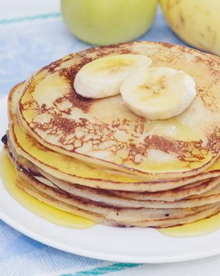 Оладьи из творога и банана