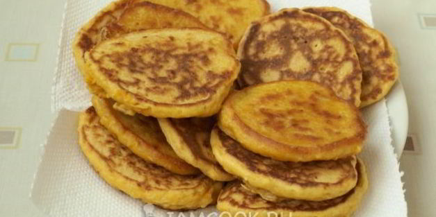 оладьи из тыквы с сыром