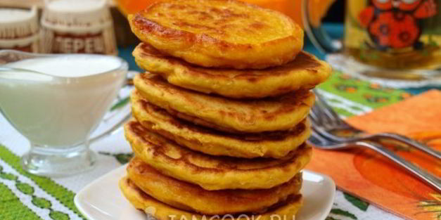 оладьи из тыквы с сыром