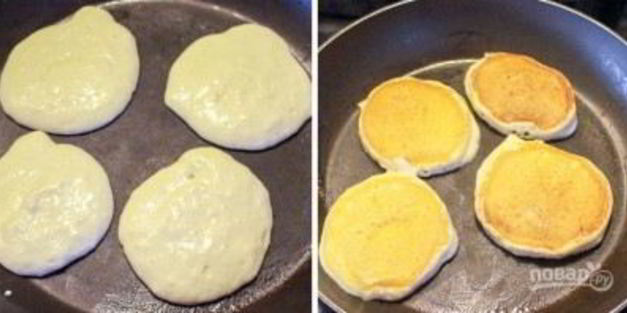 оладьи на молоке и сметане