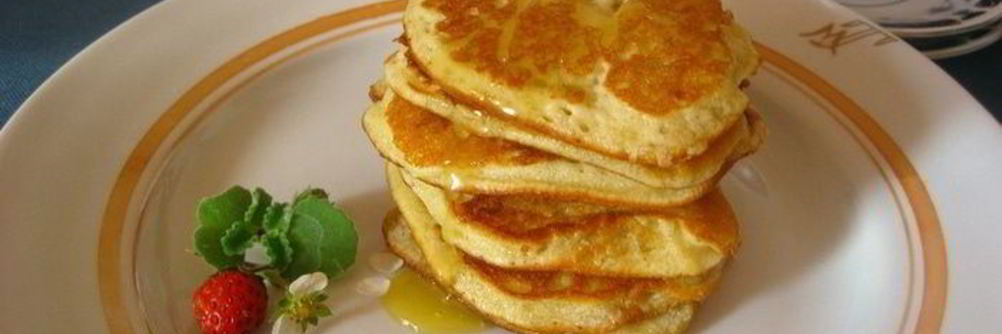 Оладьи на молоке с корицей