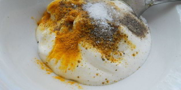 оладьи овощные с соусом карри по-индийски