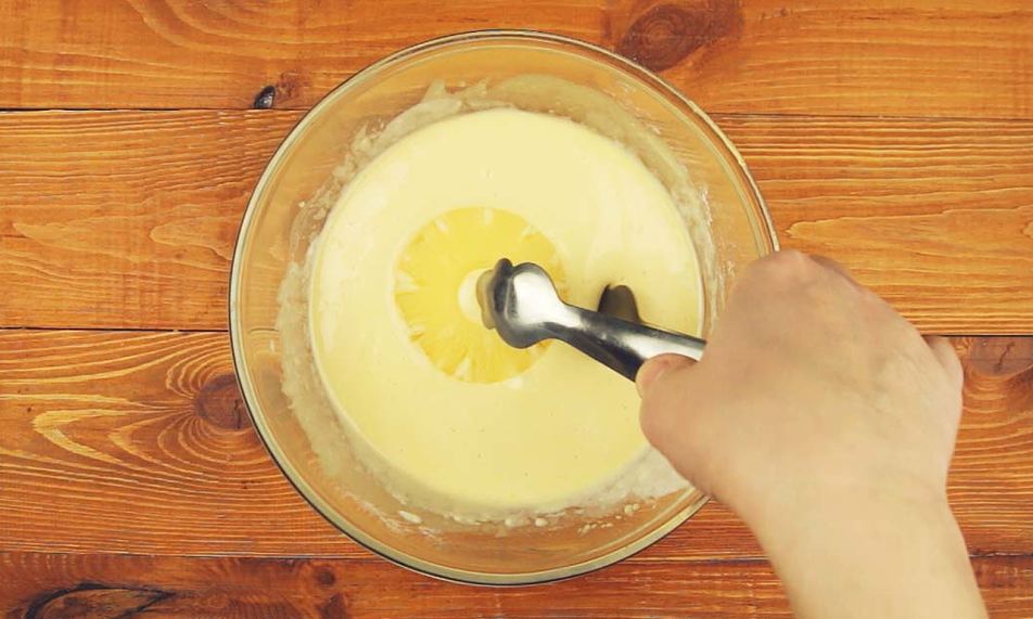 Рецепт оладьи с ананасом