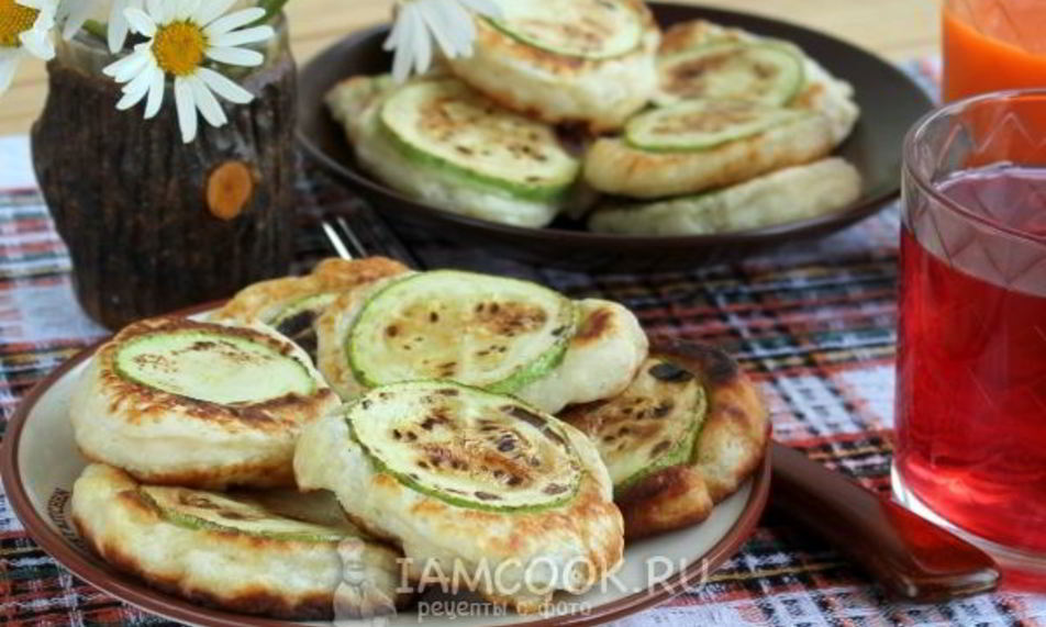 Рецепт оладьи с кабачками кружками