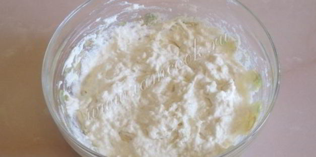 оладьи с кабачками кружками