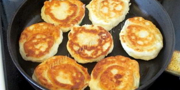 оладьи с кабачками кружками