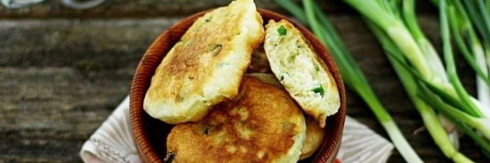 Оладьи с луком