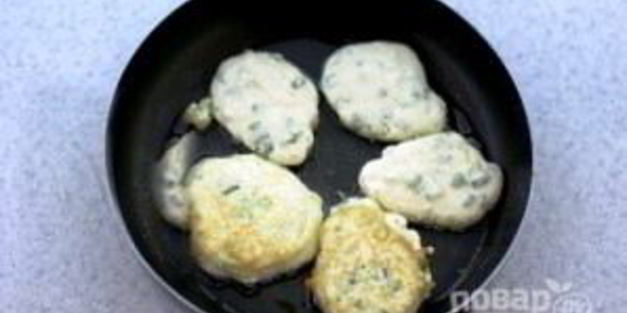 оладьи с луком