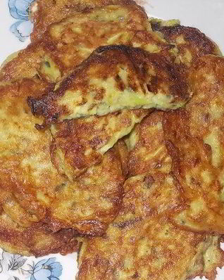 Оладьи с моцареллой