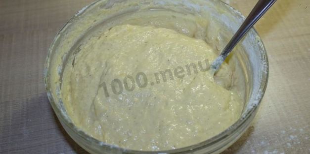 оладьи с начинкой из яблок на кефире