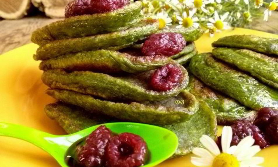 Рецепт оладьи со шпинатом