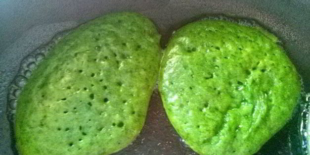 оладьи со шпинатом