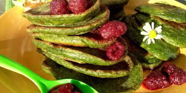 оладьи со шпинатом