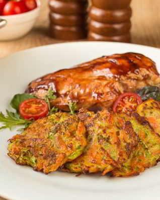 Овощные оладьи