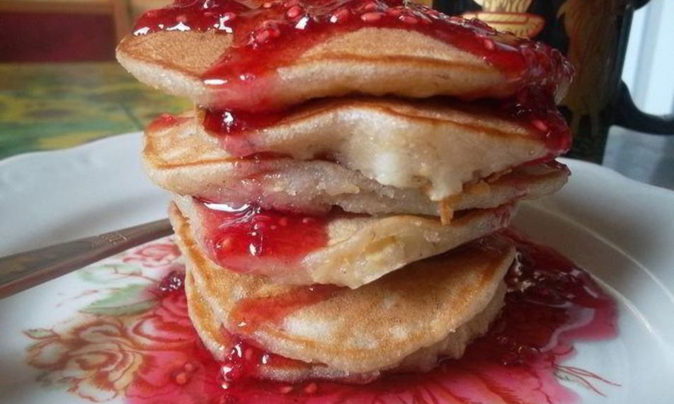 Рецепт овсяные оладушки с яблоком и корицей