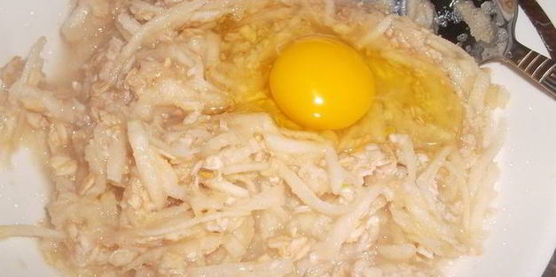 овсяные оладушки с яблоком и корицей