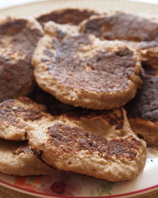 Овсяные оладьи с бананом