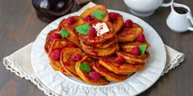 постные оладьи из тыквы