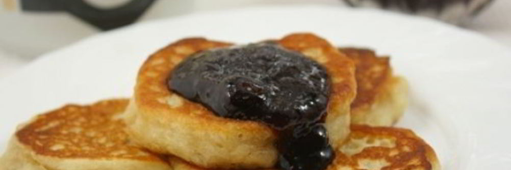 Постные оладьи с яблоками