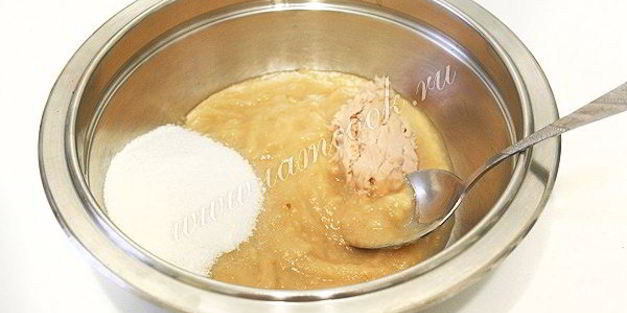 постные оладьи с яблоками