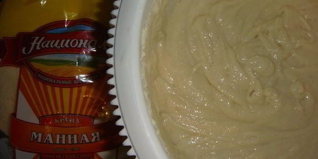 пышные оладушки с манной крупой