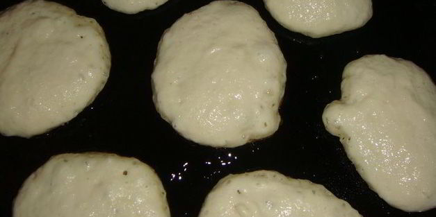 пышные оладушки с манной крупой