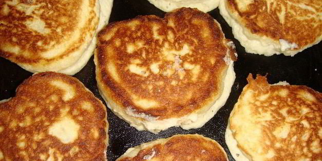 пышные оладушки с манной крупой