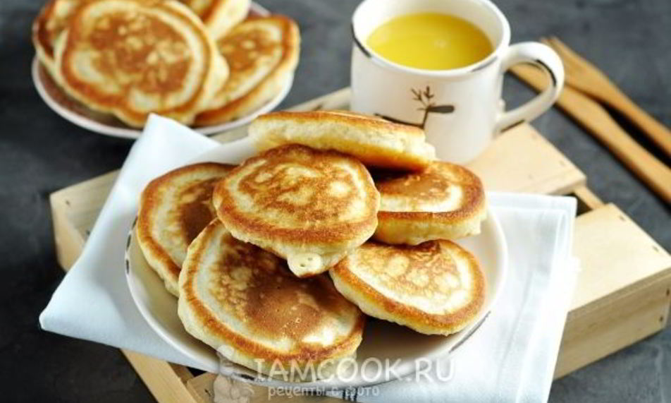 Рецепт пышные оладьи на сыворотке