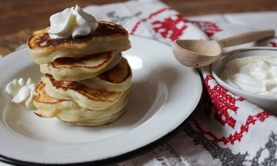 Рецепт сметанные оладьи