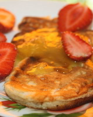 Цельнозерновые оладьи на кефире