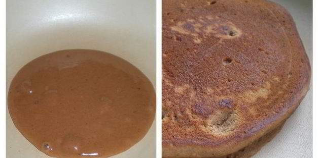 вдвойне шоколадные оладьи