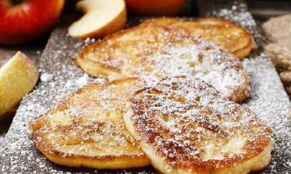 Рецепт яблочные оладьи с йогуртом