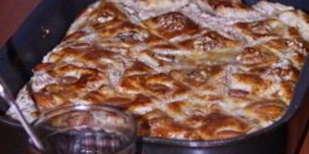 пахлава из слоеного теста