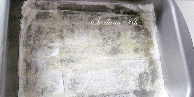 пахлава на турецком тесте юфка