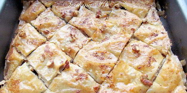 пахлава на турецком тесте юфка