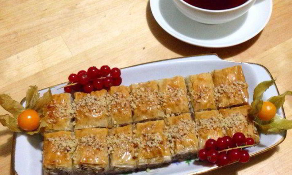 Рецепт пахлава с грецкими орехами из теста фило