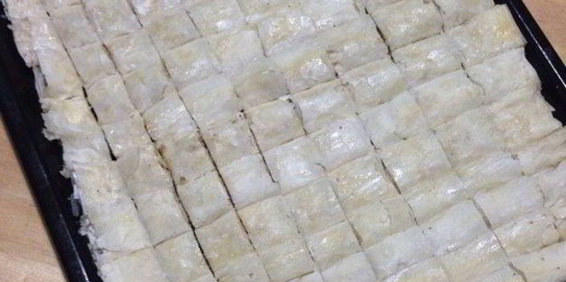 пахлава с грецкими орехами из теста фило